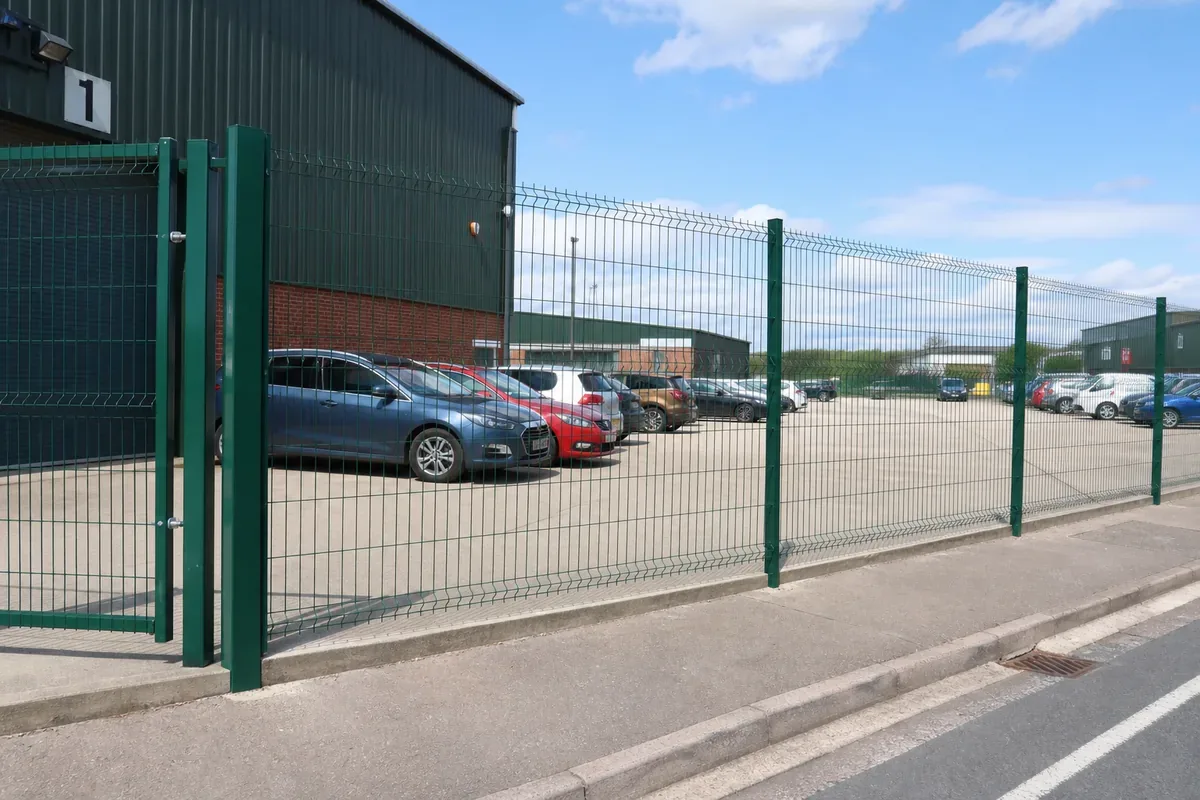 Commercial fencing installed at a Leicester business premises