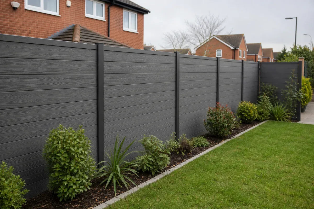 Low maintenance composite fencing in Leicester